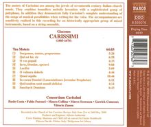 Giacomo Carissimi (1605-1674): 10 Motetten, CD