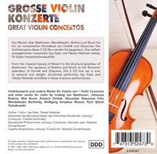 Große Violinkonzerte, 5 CDs