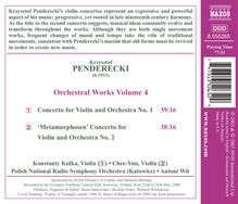 Krzysztof Penderecki (1933-2020): Violinkonzerte Nr.1 &amp; 2, CD