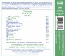 Giacomo Puccini (1858-1924): Messa di Gloria, CD