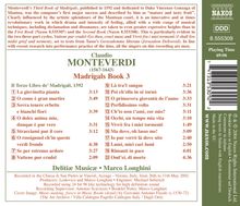 Claudio Monteverdi (1567-1643): Madrigali Libro 3, CD