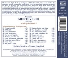Claudio Monteverdi (1567-1643): Madrigali Libro 5, CD
