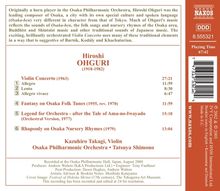 Hiroshi Ohguri (1918-1982): Violinkonzert, CD