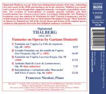 Sigismund Thalberg (1812-1871): Fantasien über Opern von Donizetti, CD