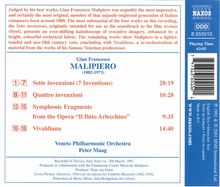 Gian Francesco Malipiero (1882-1974): Il Finto Arlecchino (Sym.Stücke), CD