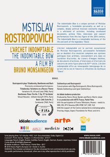 Mstislav Rostropovich - The Indomitable Bow, DVD