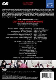 Hans Werner Henze (1926-2012): Der Prinz von Homburg, DVD
