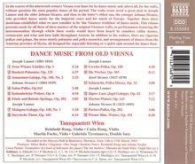 Tanzquartett Wien - Dance Music from Old Vienna, CD