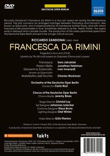 Riccardo Zandonai (1883-1944): Francesca da Rimini, DVD