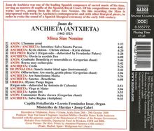 Juan de Anchieta (1462-1523): Missa Sine Nomine, CD