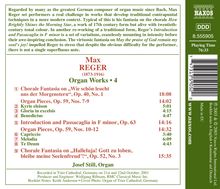 Max Reger (1873-1916): Sämtliche Orgelwerke Vol.4, CD