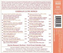 Deutsche Lautenlieder des 17.Jahrhunderts, CD