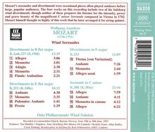 Wolfgang Amadeus Mozart (1756-1791): Kammermusik für Bläser, CD