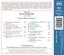 Dieterich Buxtehude (1637-1707): Orgelwerke Vol.3, CD