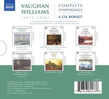 Ralph Vaughan Williams (1872-1958): Symphonien Nr.1-9, 6 CDs