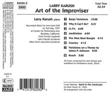 Larry Karush: Art Of The Improviser, CD