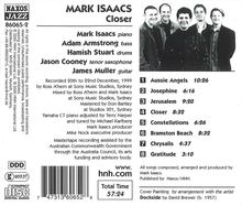 Mark Isaacs (geb. 1958): Closer, CD