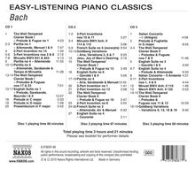 Easy Listening Piano Classics - Bach (Naxos-Sampler), 3 CDs