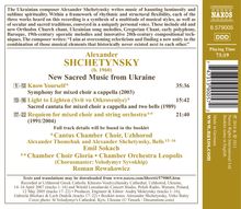 Alexander Shchetynsky (geb. 1960): Requiem für gemischten Chor &amp; Streichorchester, CD