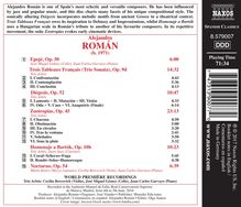 Alejandro Roman (geb. 1971): Kammermusik, CD