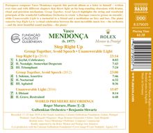 Vasco Mendonca (geb. 1977): Step Right Up, CD