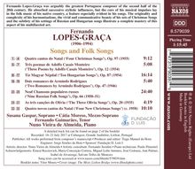 Fernando Lopes-Graca (1906-1994): Songs &amp; Folk Songs Vol. 1, CD