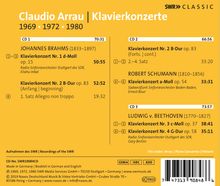 Claudio Arrau - Klavierkonzerte (SWR-Aufnahmen 1969-1980), 3 CDs