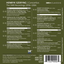 Henryk Szeryng plays Concertos, 5 CDs