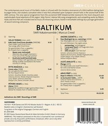 SWR Vokalensemble Stuttgart - Baltikum, Blu-ray Disc