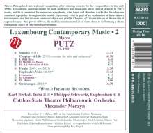 Marco Pütz (geb. 1983): Chapters of Life für Tuba &amp; Orchester, CD