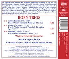 Horn Trios, CD