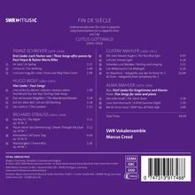 SWR MUSIC. "FIN DE SIÈCLE". Liedertranskriptionen für Chor a cappella. Clytus Gottwald. Franz Schreker, Hugo Wolf, Richard Strauss.