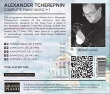 Alexander Tscherepnin (1899-1977): Sämtliche Klavierwerke Vol.1, CD
