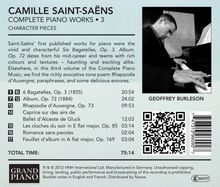 Camille Saint-Saens (1835-1921): Sämtliche Klavierwerke Vol.3, CD