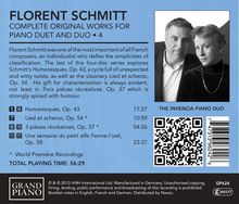 Florent Schmitt (1870-1958): Sämtliche Werke für 2 Klaviere &amp; Klavier 4-händig Vol.4, CD