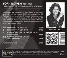 York Bowen (1884-1961): Preludes op.102 Nr.1-24, CD