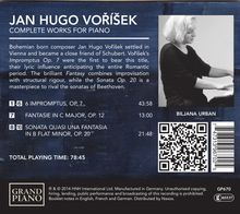 Jan Hugo Vorisek (1791-1825): Sämtliche Klavierwerke Vol.1, CD