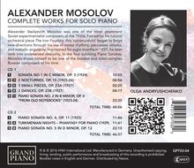 Alexander Mosolov (1900-1973): Sämtliche Werke für Klavier solo, 2 CDs
