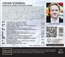 Johan Kvandal (1919-1999): Sämtliche Klavierwerke, CD