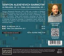 Semyon Alexeyevich Barmotin (1877-1939): Klavierwerke, CD