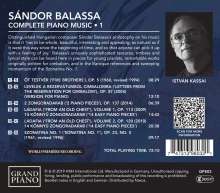 Sandor Balassa (geb. 1935): Sämtliche Klavierwerke Vol.1, CD