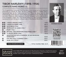 Tibor Harsanyi (1898-1954): Sämtliche Klavierwerke Vol.2, CD