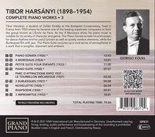 Tibor Harsanyi (1898-1954): Sämtliche Klavierwerke Vol.3, CD