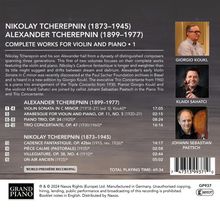 Klaidi Sahatci &amp; Giorgio Koukl - N. Tcherepnin / A. Tcherepnin (Sämtliche Werke für Violine &amp; Klavier Vol.1), CD