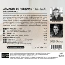 "Armande de Polignac (1876–1962) Piano Works. Werke von Bruno Belthoise und João Costa Ferreira." Oben Porträts der Musiker.