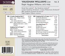 Ralph Vaughan Williams (1872-1958): Vaughan Williams Live Vol.3, 2 CDs