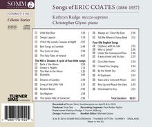 Eric Coates (1886-1957): 28 Klavierlieder, CD