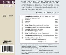 Alessandro Taverna - Virtuoso Piano Transcriptions, CD