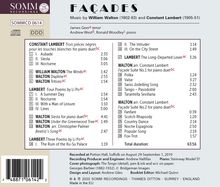 William Walton (1902-1983): Facade - Suiten Nr.1 &amp; 2 (arr. für Klavierduo), CD