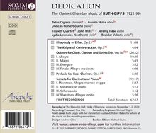 Kammermusik für Klarinette "Dedication", CD